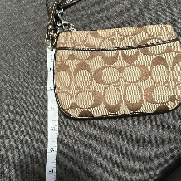 Coach Leather Trim Wristlet - Picture 8 of 8